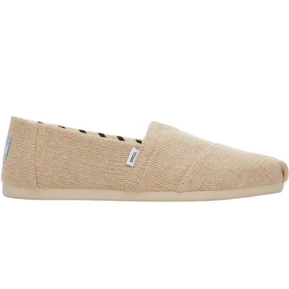 Toms Women’s‎ Alpargata Natural Slip On Ladies Canvas Shoes Tan Size 11 - Picture 1 of 11